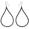 1ct Black Diamond Kiss Dangle Earrings Crafted In Solid Sterling Silver Image-2