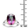 5-1/2 Carat Oval Shape Mystic Topaz Ring In Solid Sterling Silver  Image-5