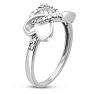 Triple Heart Diamond Infinity Ring
 Image-2