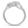 Triple Heart Diamond Infinity Ring
 Image-4