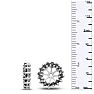 14K White Gold Classic Black Diamond Earring Jackets, Fits 1 1/2-2ct Stud Earrings Image-3