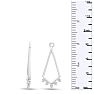 14K White Gold Chandelier Diamond Earring Jackets Image-3