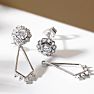 14K White Gold Chandelier Diamond Earring Jackets Image-5