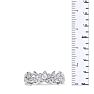 1/3 Carat Floral Diamond Wedding Band Crafted In 14 Karat White Gold Image-5
