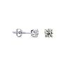 1/5 Carat Diamond Stud Earrings In 14 Karat White Gold Image-1