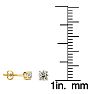 1/5 Carat Diamond Stud Earrings In 14 Karat Yellow Gold Image-4