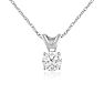 Diamond Pendants: 1/4ct 14k White Gold Diamond Pendant Image-1