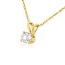 1/4ct 14k Yellow Gold Diamond Pendant Image-2