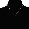 1/4ct 14k Yellow Gold Diamond Pendant Image-4