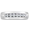 Men's 1/2ct Diamond Ring In 10K White Gold Image-1