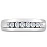 Men's 1/2ct Diamond Ring In 14K White Gold Image-1