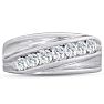 Men's 1ct Diamond Ring In 10K White Gold Image-1