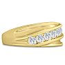 Men's 1ct Diamond Ring In 14K Yellow Gold Image-2