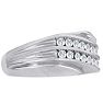 Men's 1/2ct Diamond Ring In 10K White Gold Image-2