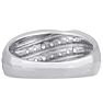 Men's 1/2ct Diamond Ring In 10K White Gold Image-3