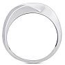 Men's 1/2ct Diamond Ring In 10K White Gold Image-4