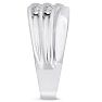 Men's 1/2ct Diamond Ring In 10K White Gold Image-5