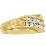 Men's 1/2ct Diamond Ring In 10K Yellow Gold Image-2