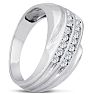 Men's 1/2ct Diamond Ring In 14K White Gold Image-6