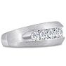 Men's 1ct Diamond Ring In 10K White Gold Image-2