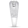 Men's 1ct Diamond Ring In 10K White Gold Image-5