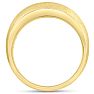 Men's 1ct Diamond Ring In 10K Yellow Gold Image-4