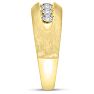 Men's 1ct Diamond Ring In 10K Yellow Gold Image-5