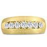 Men's 1ct Diamond Ring In 14K Yellow Gold Image-1