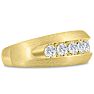 Men's 1ct Diamond Ring In 14K Yellow Gold Image-2