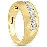 Men's 1ct Diamond Ring In 14K Yellow Gold Image-6