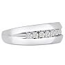 Men's 1/2ct Diamond Ring In 10K White Gold Image-2