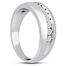 Men's 1/2ct Diamond Ring In 10K White Gold Image-6