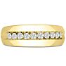 Men's 1/2ct Diamond Ring In 14K Yellow Gold Image-1