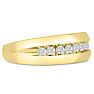Men's 1/2ct Diamond Ring In 14K Yellow Gold Image-2