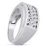 Men's 1ct Diamond Ring In 10K White Gold Image-6