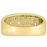 Men's 1ct Diamond Ring In 10K Yellow Gold Image-3