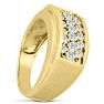 Men's 1ct Diamond Ring In 10K Yellow Gold Image-6