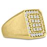 Men's 1ct Diamond Ring In 14K Yellow Gold Image-2