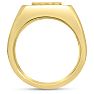 Men's 1ct Diamond Ring In 14K Yellow Gold Image-4