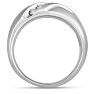 Men's 1/2ct Diamond Ring In 14K White Gold Image-4