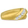 Men's 1/2ct Diamond Ring In 14K Yellow Gold Image-2