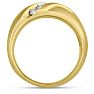 Men's 1/2ct Diamond Ring In 14K Yellow Gold Image-4