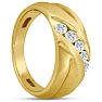 Men's 1/2ct Diamond Ring In 14K Yellow Gold Image-6