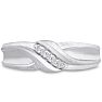 Men's 1/10ct Diamond Ring In 14K White Gold Image-1