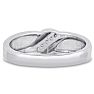 Men's 1/10ct Diamond Ring In 14K White Gold Image-3