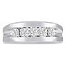 Men's 3/4ct Diamond Ring In 10K White Gold Image-1