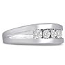 Men's 3/4ct Diamond Ring In 10K White Gold Image-2