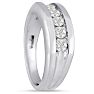 Men's 3/4ct Diamond Ring In 10K White Gold Image-6