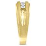 Men's 1/2ct Diamond Ring In 10K Yellow Gold Image-5