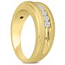 Men's 1/2ct Diamond Ring In 10K Yellow Gold Image-6